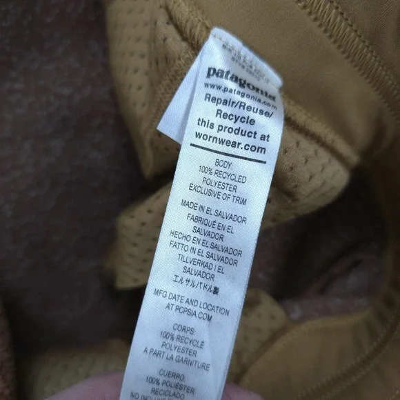 Patagonia Pants Womens M Brown Shearling Crops Fleece Sweatpants Hiking Outdoors - Picture 4 of 12